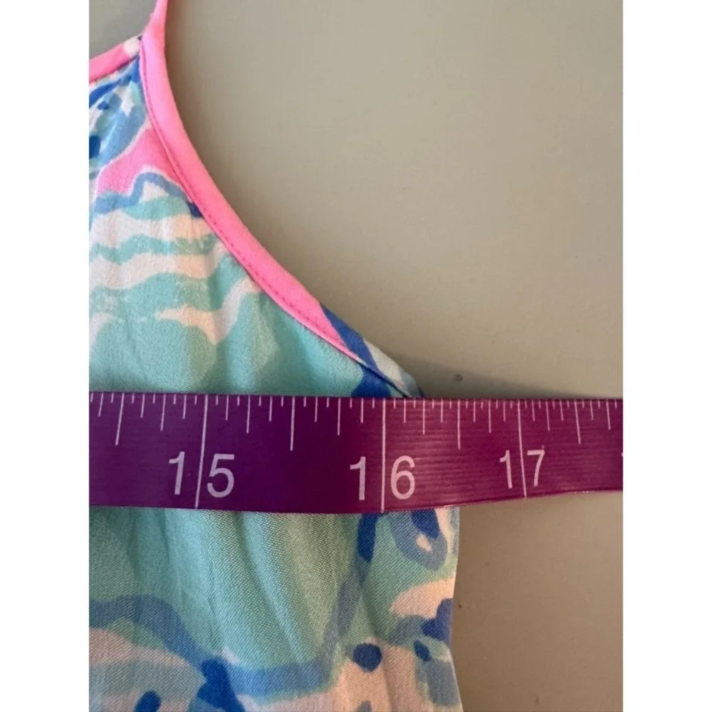 Lilly Pulitzer Mini Dress Women's Small Pink Coastal Tropical Beachy Resort Wear